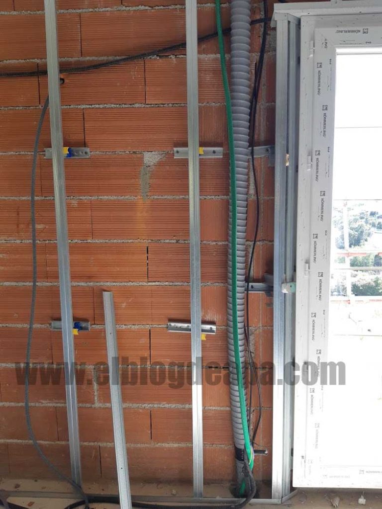 Instalaciones en trasdosado de yeso laminado